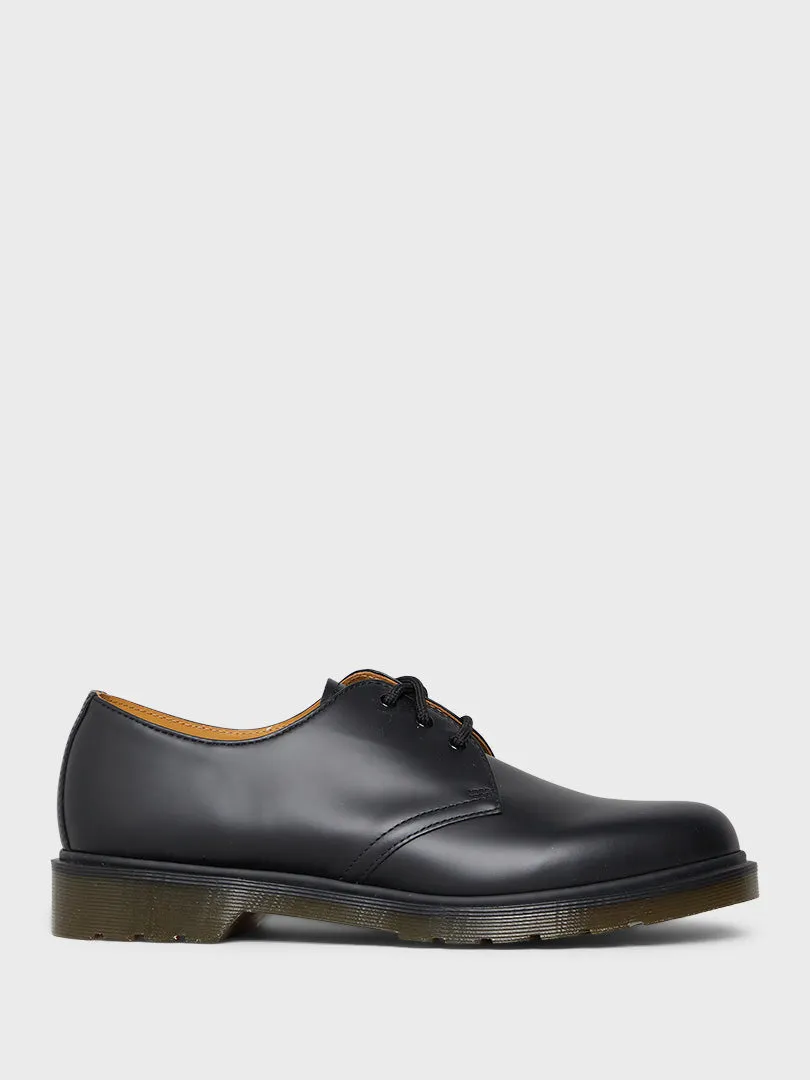 1461 PW Shoes in Black Smooth