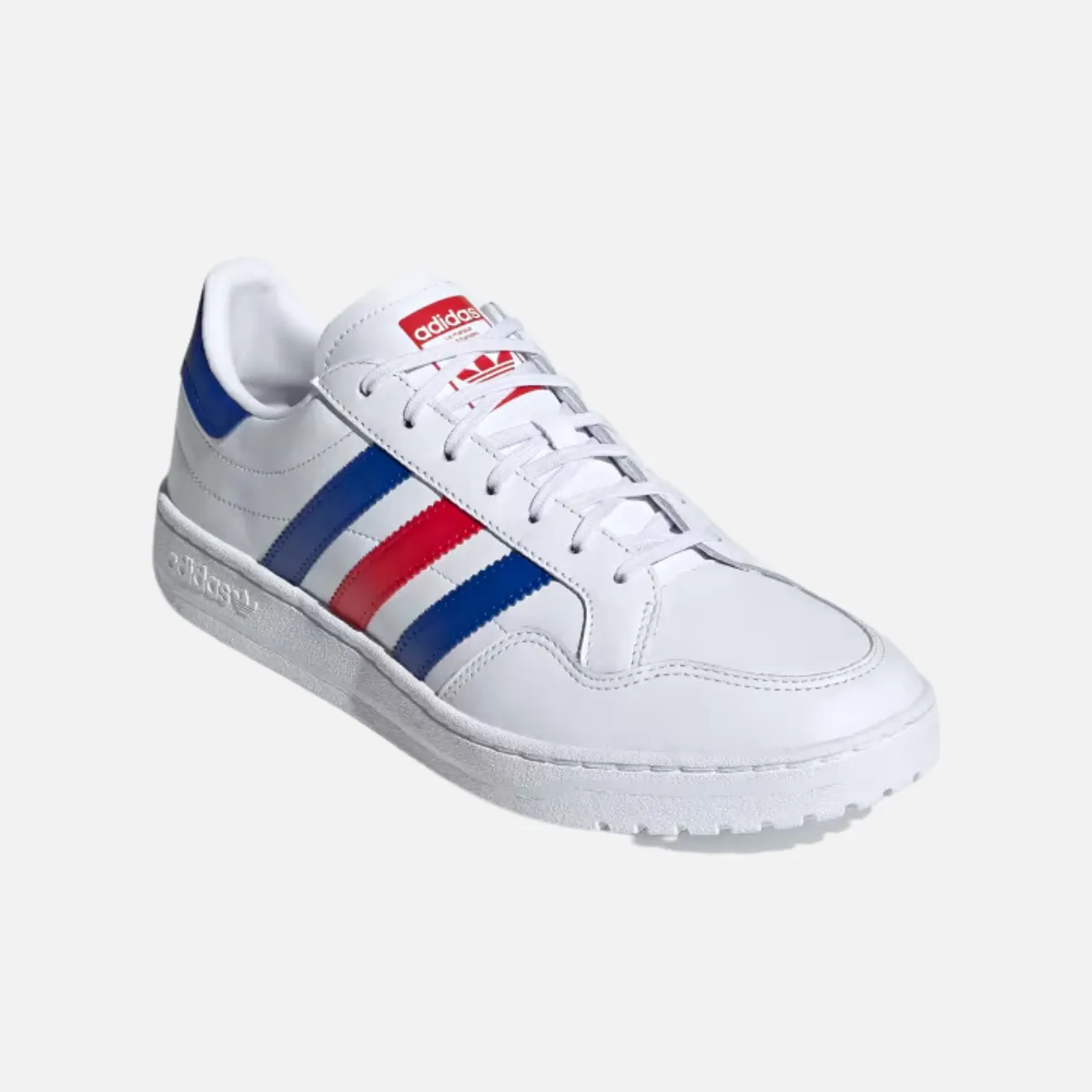 Adidas Team Court Men's Shoes -Cloud White/Royal Blue/Scarlet