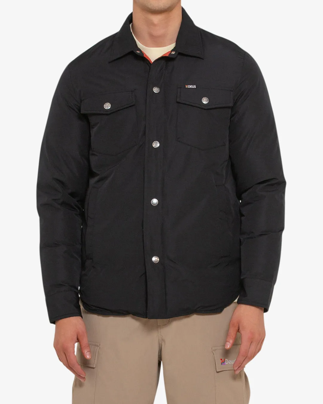 ALPINE PADDED OVERSHIRT - BLACK