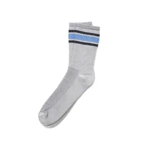 American Trench | Merino Activity Sock w/ Silver | Silver/Lt. Blue