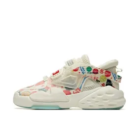 Anta Mens Badao x Coca-Cola Sneakers - White/Red/Blue