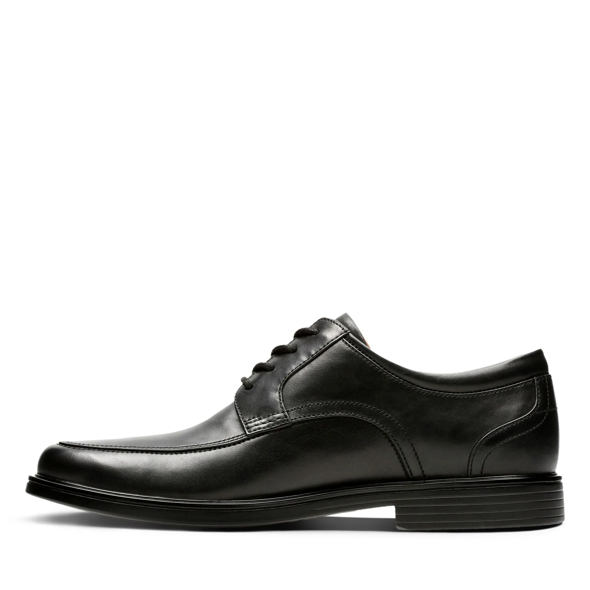 Clarks Un Aldric Park Black Leather - Standard Width