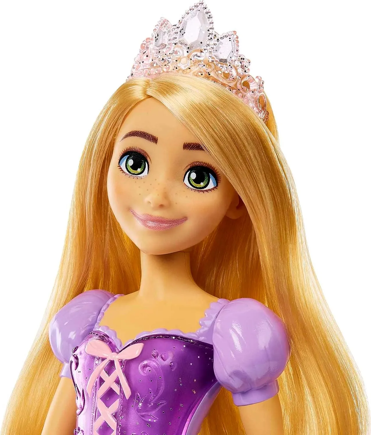 ?Disney Princess Toys, Rapunzel Posable Fashion Doll with Sparkling Clothing and Accessories