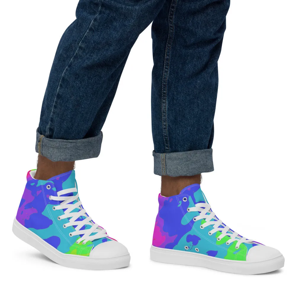 Men’s high top canvas shoes Tie Dye