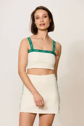 RIVER LIFT striped tennis skirt - Marshmellow