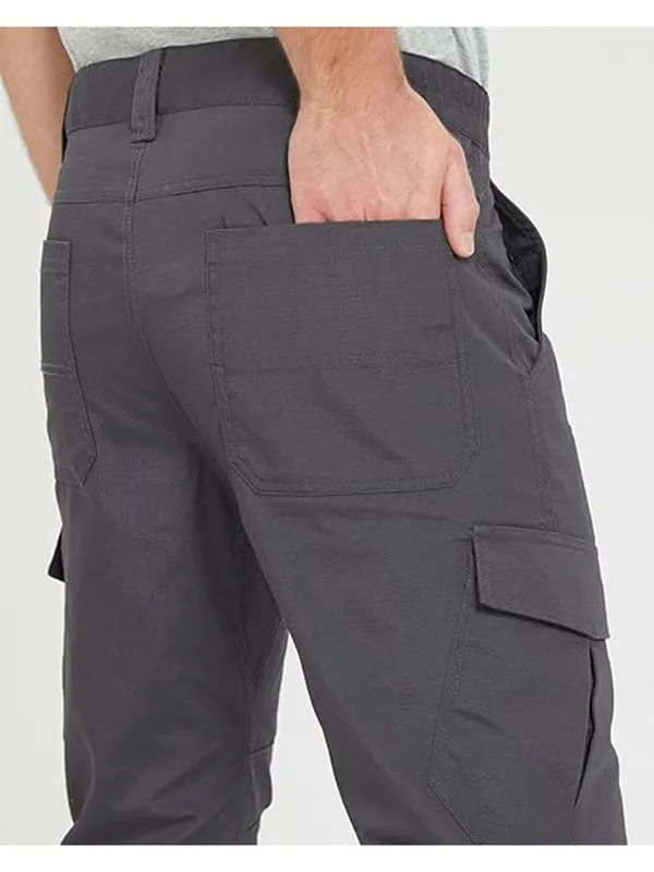 Tactical Cargo Pants for Men Relaxed Fit Lightweight Flex Stretch Ripstop Outdoor Work Hiking Pants