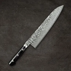 Yoshimi Kato VG-10 Nickel Damascus Gyuto 240mm (9.4") Dark Purple Handle